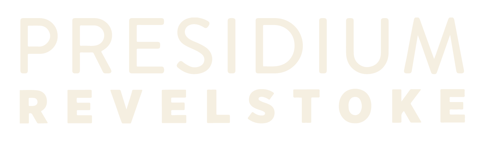 The image features the words "PRESIDIUM REVELSTOKE" in large, bold letters.